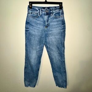 Hollister Light Blue Ultra High Rise Mom Jeans